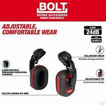 Milwaukee BOLT Earmuffs with Noise Reduction Rating of 24 dB
