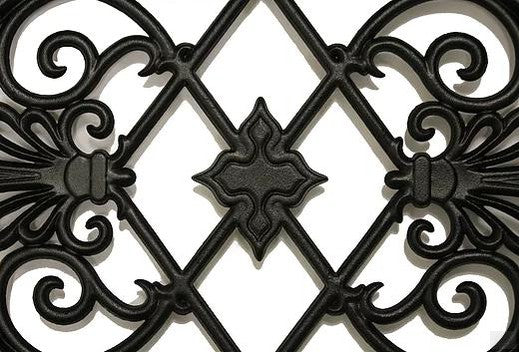 Nuvo Iron Cast Aluminum Oval Decorative Gate Fence Insert ACW56 - 13 in x 17 in