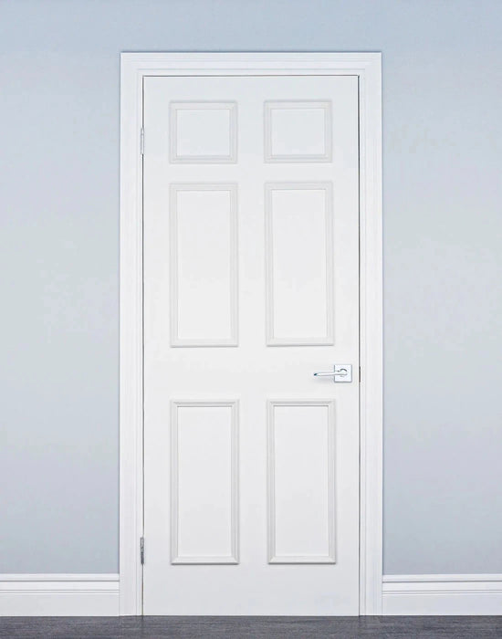 Select Primed 6 Panel Hollow Core Textured Interior Door (Slab Only)