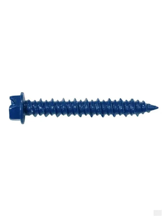1/4 x 1-3/4-inch Hex Head Blue Concrete Screws