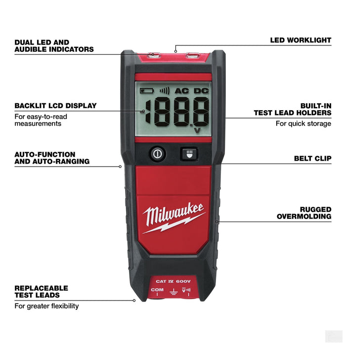 Milwaukee Auto Voltage/Continuity Tester (2212-20)