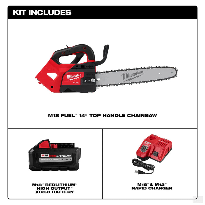 MILWAUKEE 2826-21T M18 FUEL™ 14" Top Handle Chainsaw Kit
