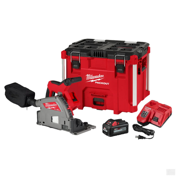 Milwaukee Tool M18 FUEL 18-Volt Lithium-Ion Brushless Cordless 6-1/2 in. Plunge Track Saw Kit w/ (1) 6.0 Ah Battery (2831-21)