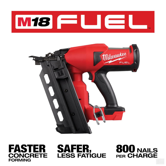 Milwaukee M18 Fuel Cordless Duplex Concrete Nailer (Bare Tool) {2844-20}