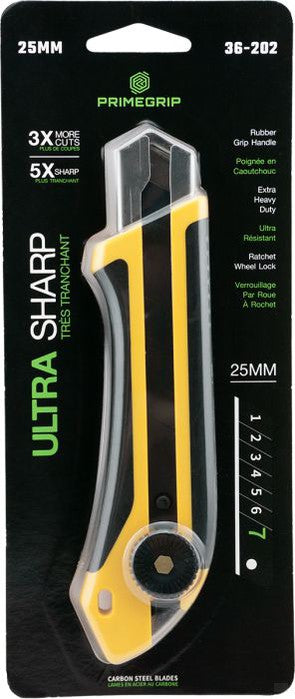 PRIMEGRIP 25 MM Ultra Sharp Snap-off Knife With Grip [36-202]