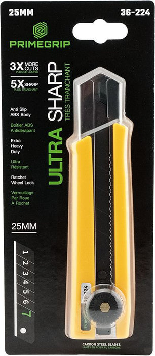 PRIMEGRIP 25 MM Ultra Sharp Straight Grip Snap-off Knife [36-224]