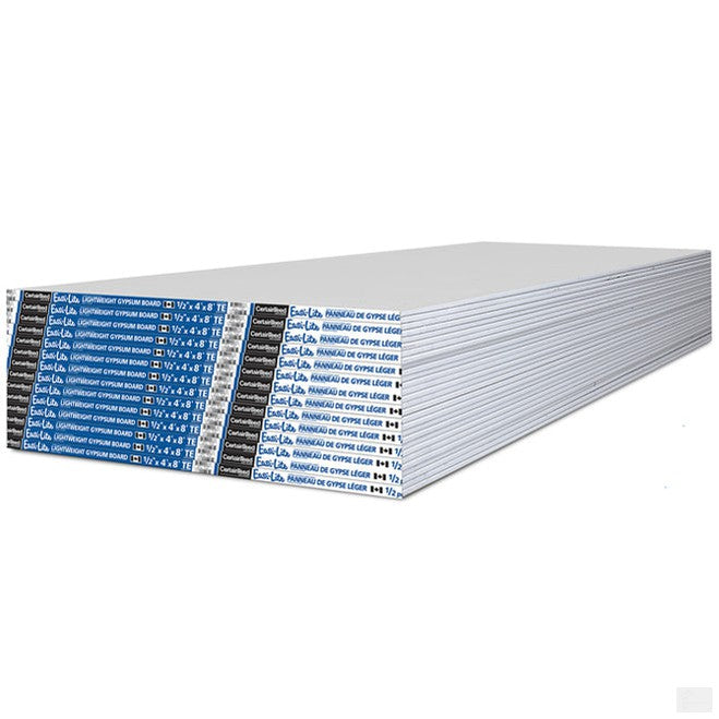 CertainTeed Easi-Lite 1/2-in x 4-ft x 8-ft Lightweight Gypsum Drywall