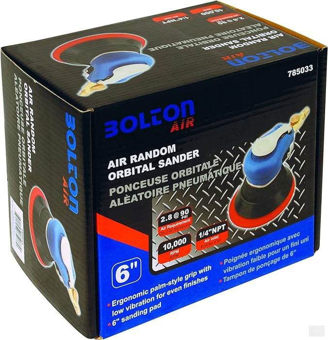Bolton Air 785033 Air Random Orbital Sander, 6"