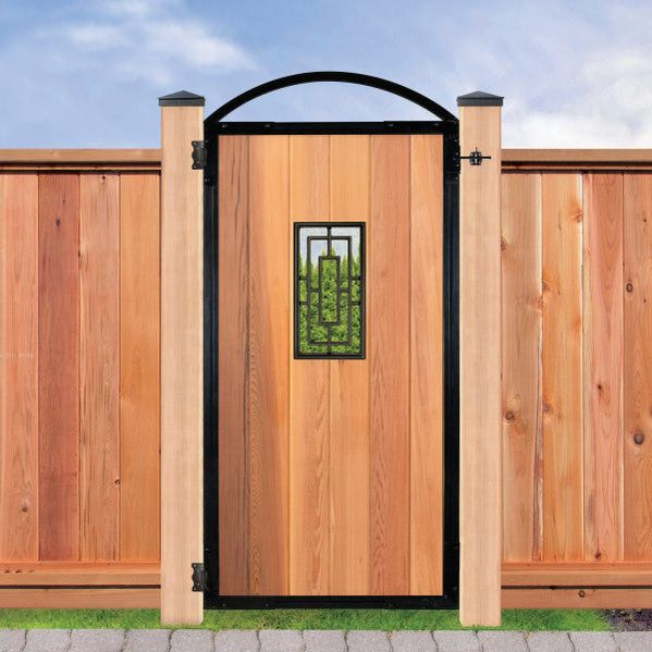 Rectangular Black Cast Aluminum Fence & Gate Insert – 9″ x 17″