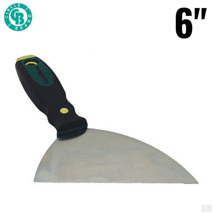 CIRCLE BRAND 6" DuraGrip Half Moon Cut-Back Knife Stainless Steel Blade [CB3088]