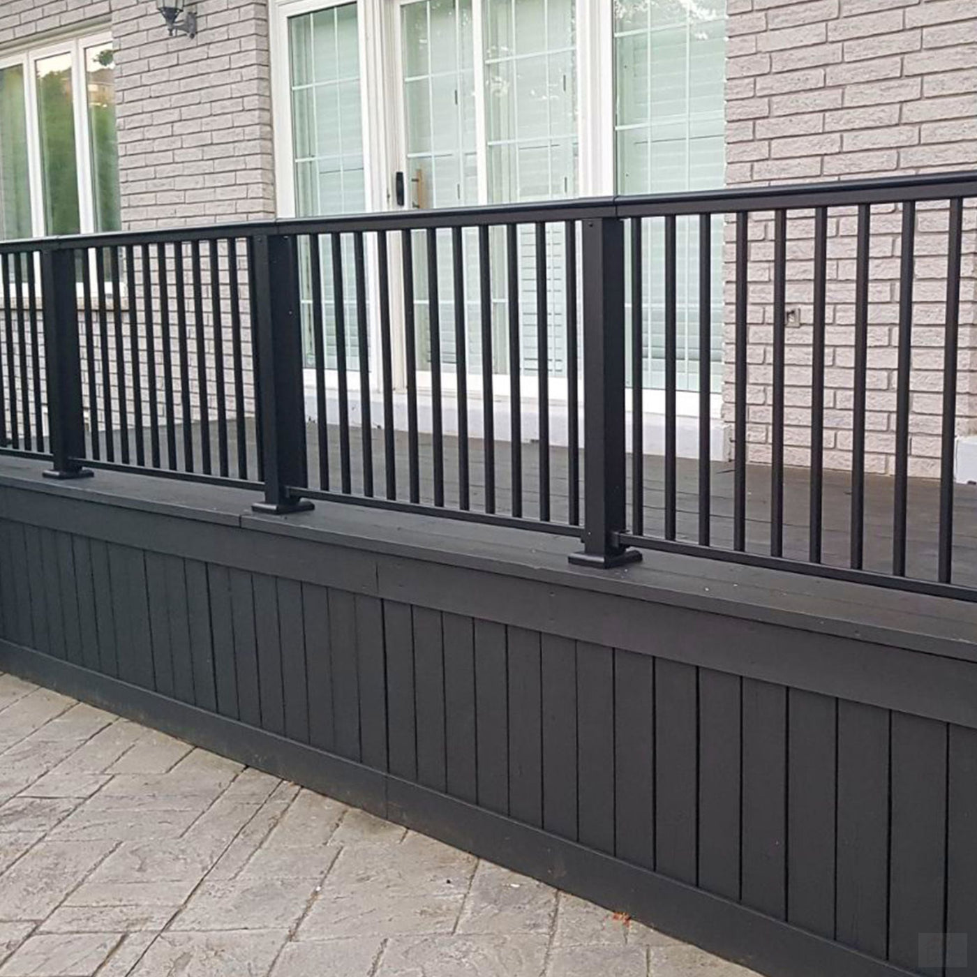 Nuvo Iron 6' Aluminum Deck Railing Kit (Black) [BLSARK636D] — Adam ...