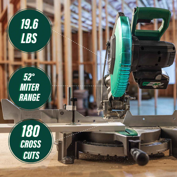 Metabo 18V MultiVolt Cordless 10 Inch Single Bevel Miter Saw (C1810DFAM)