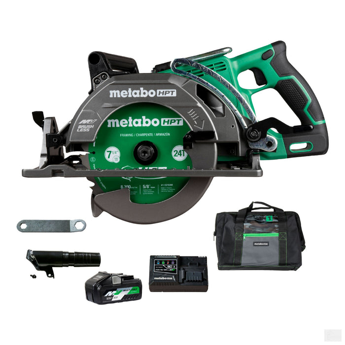 Metabo 36V MultiVolt 7-1/4 Inch Rear Handle Circular Saw Metabo HPT (C3607DWA)