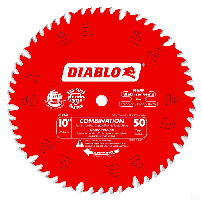 Diablo 10 in. x 50 Tooth Combination Saw Blade