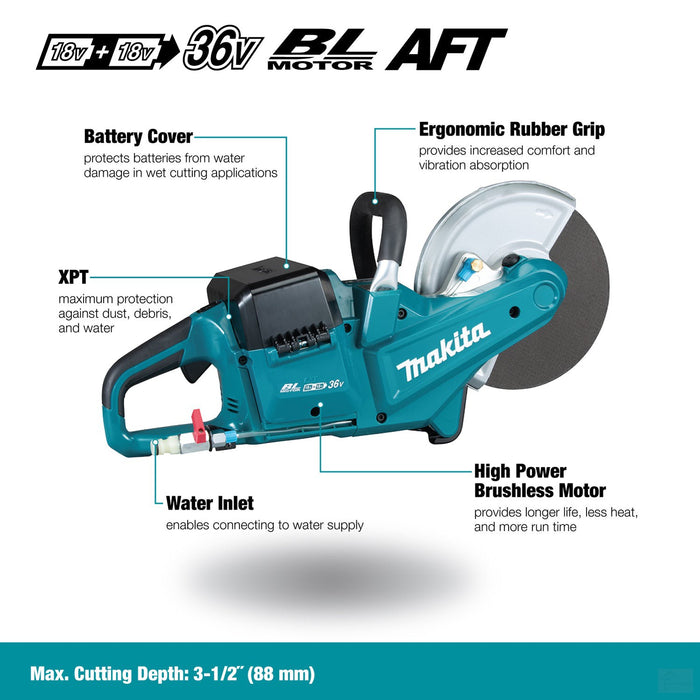 Makita 9" Cordless Power Cutter with Brushless Motor DCE090ZX1