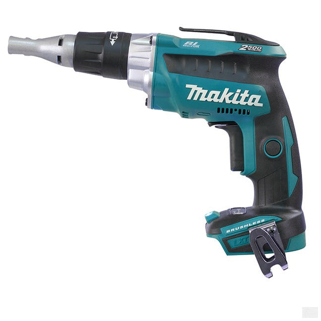 Makita 18V LXT Brushless 1/4" Screwdriver, Tool Only Features NEW and INNOVATIVE Push-Drive Technology Increased Motor Torque for Ultra-High Efficiency Comparable to AC Screwdrivers DFS250Z