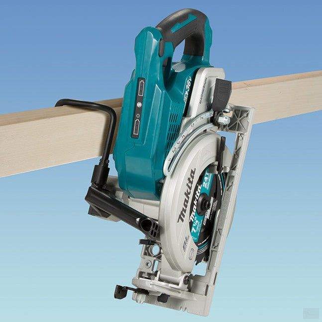 Makita 36V(18Vx2) LXT Brushless 7-1/4" Circular Saw, 5.0Ah x2Kit 558 Cuts In 2" x 4" Material DRS780PT2X