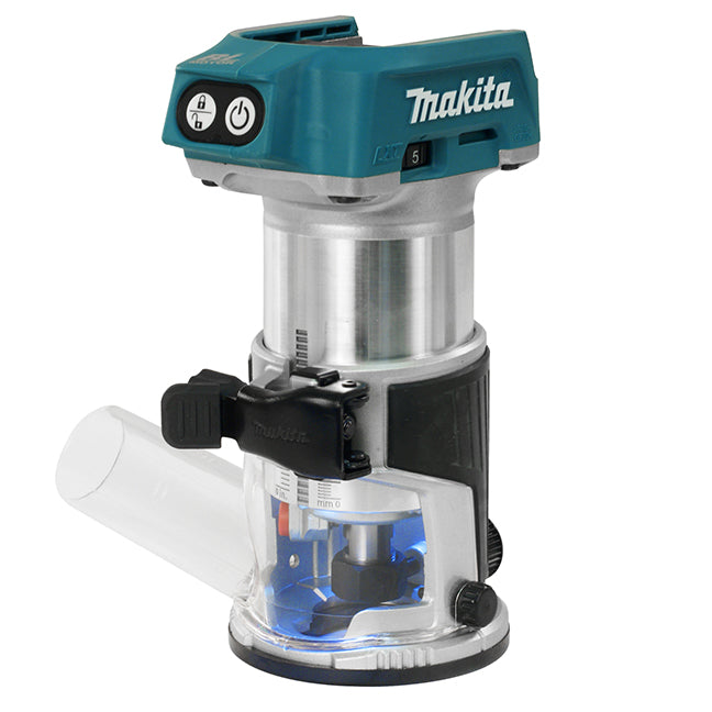Makita 18V LXT Brushless Router w/Dust Extraction, Tool Only Makita's FIRST CORDLESS ROUTER!!