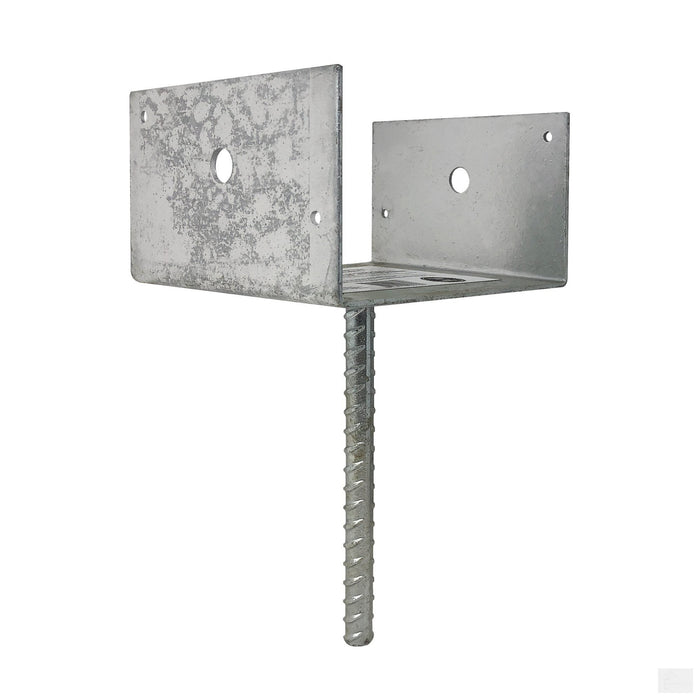 Nuvo Iron 6″ x 6″ Galvanized Steel Post Support Saddle Bracket