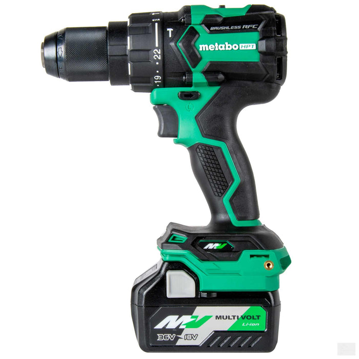 Metabo MultiVolt™ 36V Brushless 1/2-in Hammer Drill Kit 4.0Ah x 2 {DV36DC}
