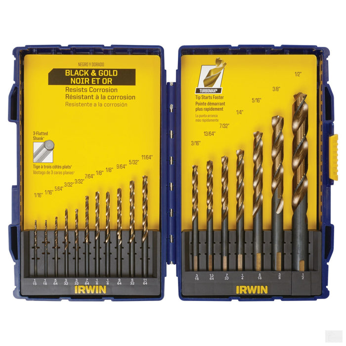 Irwin Turbomax Pro Drill Bit Set, 18-Piece 3018024SM