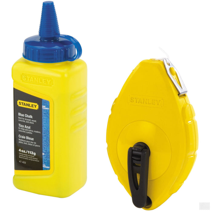 STANLEY Chalk Line, Reel with Blue Chalk (47-442)