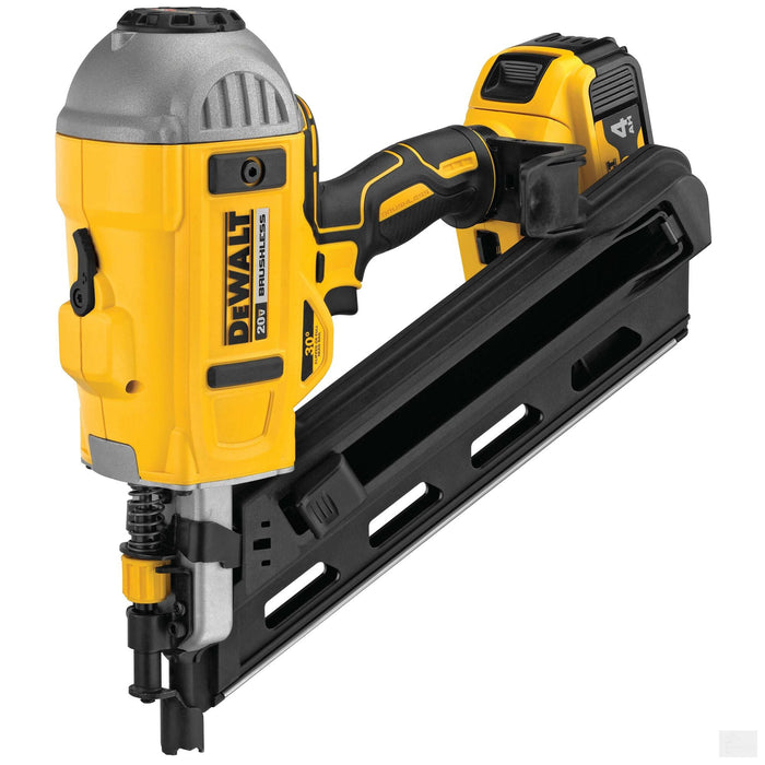 Dewalt 20V MAX* Cordless 30° Paper Collated Framing Nailer Kit Comes With Battery And Charger [DCN692M1]