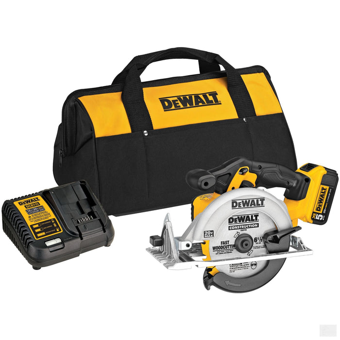 DEWALT 20V MAX* 6-1/2 in. Circular Saw Kit DCS391P1