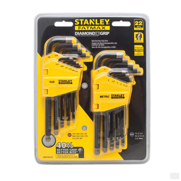 Stanley FMHT80763 Fatmax 22Pc Diamond Tip Hex Key Set