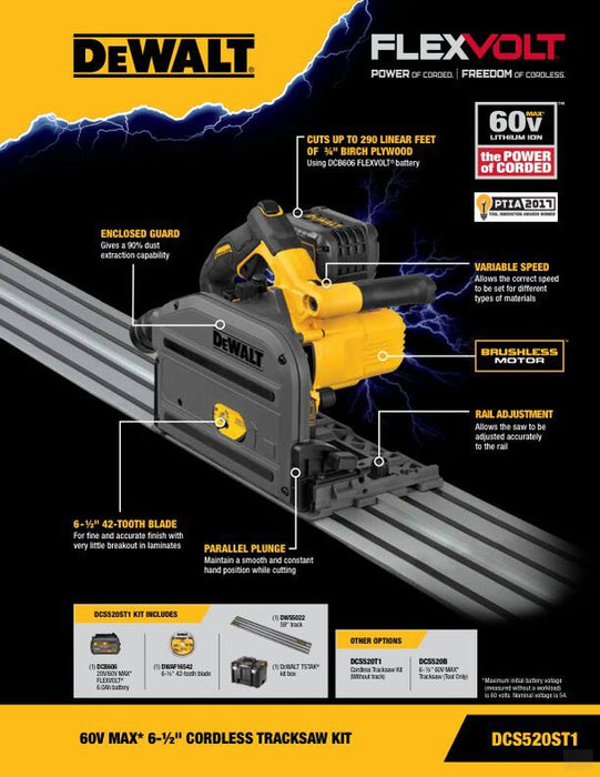 DEWALT 59-inch Track Saw Track (DWS5022)