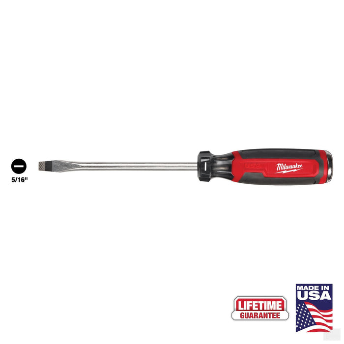 Milwaukee 5/16" Slotted 6" Cushion Grip Demolition Screwdriver (MT208)