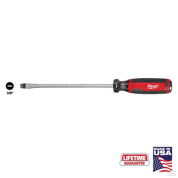 Milwaukee 3/8" Slotted 8" Cushion Grip Demolition Screwdriver (MT210)