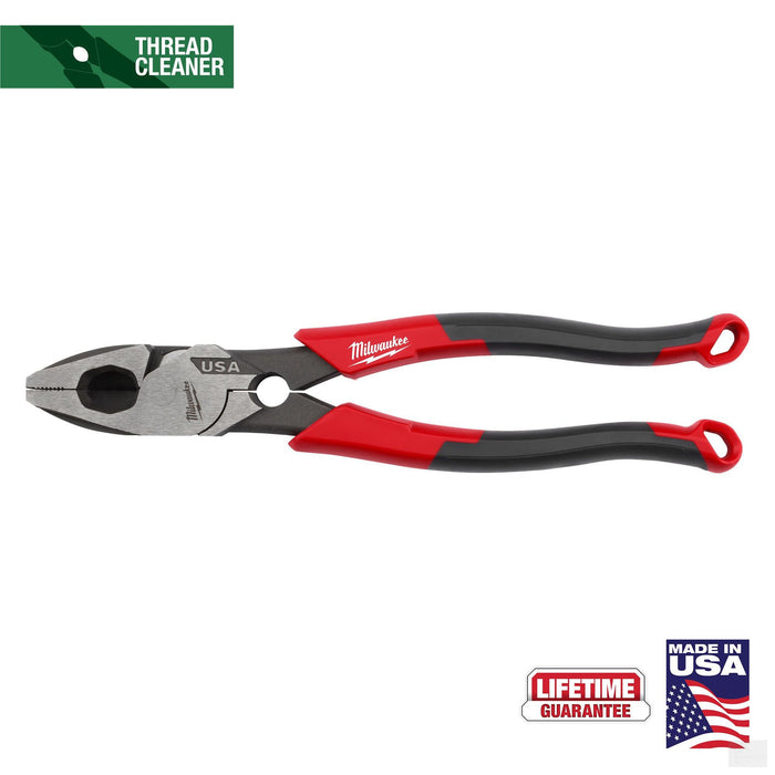 Milwaukee 9" Lineman's Comfort Grip Pliers w/ Thread Cleaner (MT550T)