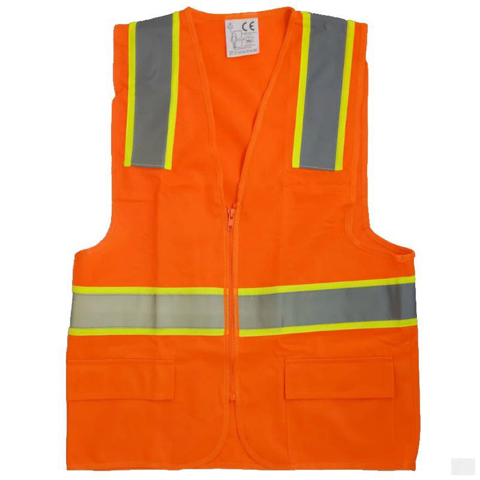 Traffic Safety Vest With Zipper