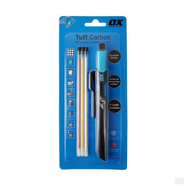 OX Tools OX-P503210 PRO TUFF CARBON - Marking Pencil Value Pack