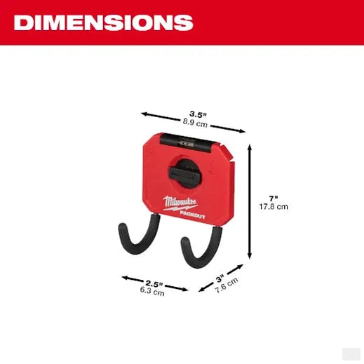 Milwaukee PACKOUT™ 3” Curved Hook 48-22-8335