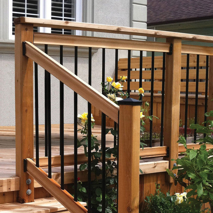 NUVO IRON 6′ Long Pre-Drilled Railing Kit | For 42″ High Railing