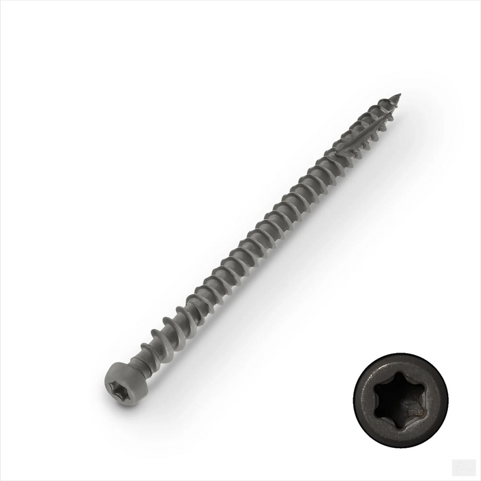 StarBorn 2-3/4" Cap-Torxd Carbon Steel 100pc Dark Grey #53 Deck Screw SCCS53275