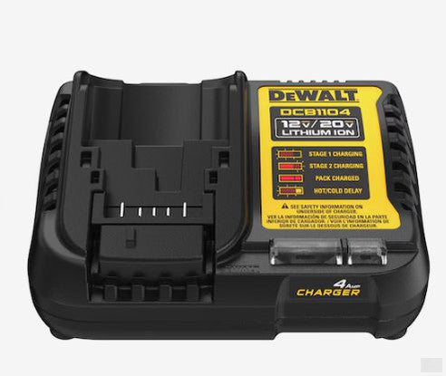 DEWALT 12V MAX*/20V MAX*/FLEVOLT® 4 Amp Charger (DCB1104)