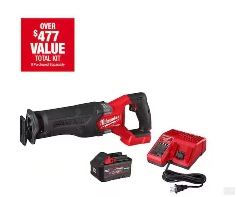 MILWAUKEE M18 FUEL SAWZALL WITH FORGE XC6.0 BATTERY (2821-21F)