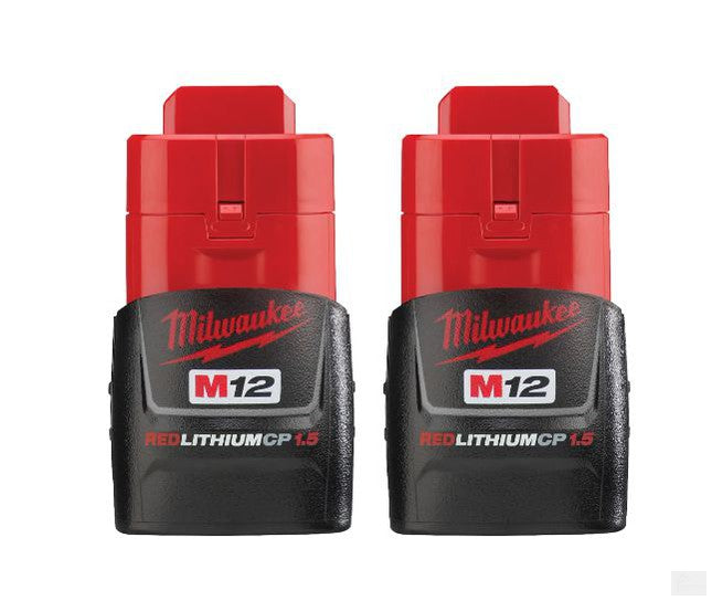 Milwaukee M12 REDLITHIUM 1.5Ah Compact Battery Pack (2 Piece) {48-11-2411}