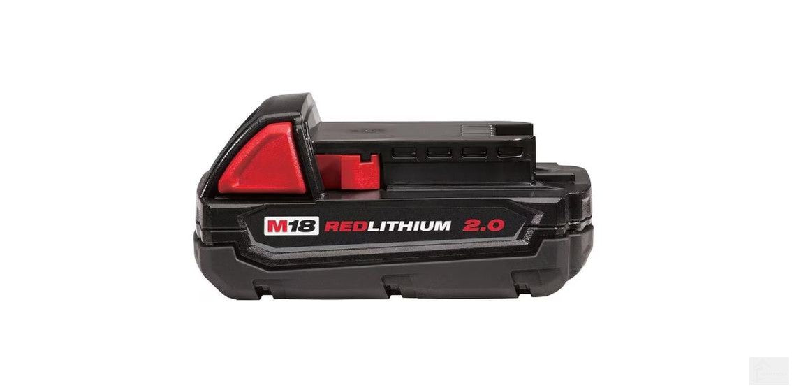 Milwaukee Tool 18V M18 Lithium Ion Compact CP 2.0 Ah REDLITHIUM Batt Adam Tools INC