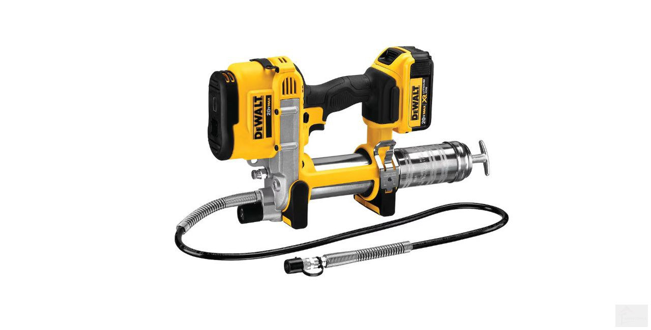 DEWALT 20V MAX Lithium-Ion Cordless Grease Gun Kit with 4Ah Battery, Charger and Case (DCGG571M1)