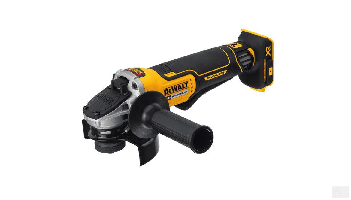 DEWALT 20V MAX XR Lithium-Ion Cordless Brushless 4-1/2-inch Paddle Switch Small Angle Grinder with Kickback Brake (Tool-Only) {DCG413B}