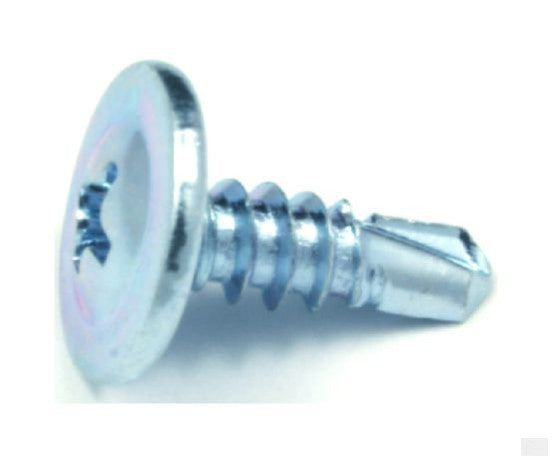 #8 Zinc-Plated Truss-Head Phillips Self Drilling Standard SAE Sheet Metal Screws 1000-pack (Zinc 8-1/2)