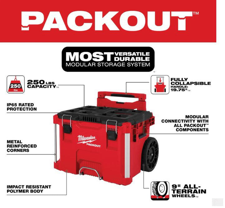 Milwaukee 48-22-8427 PACKOUT Rolling Tool Box