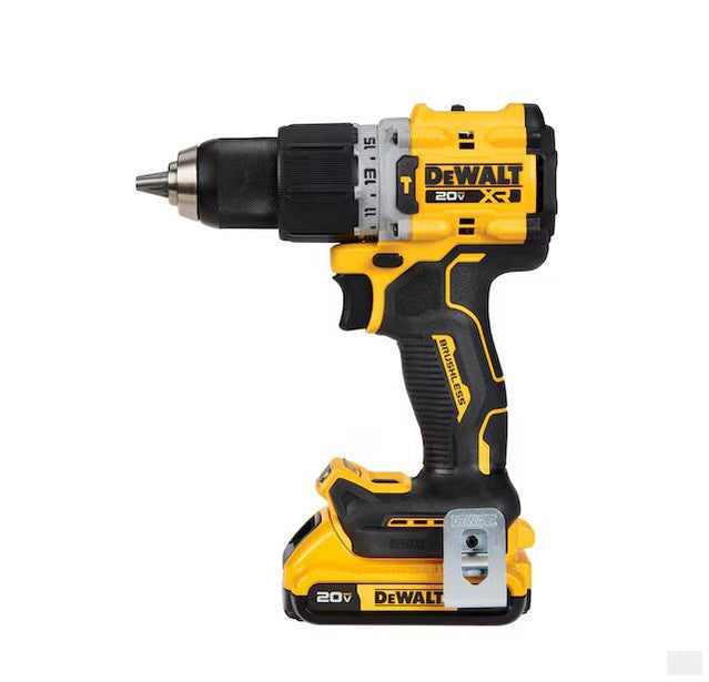 Dewalt 20V MAX* XR® Brushless Cordless 1/2 in. Hammer Drill/Driver Kit [DCD805D2]