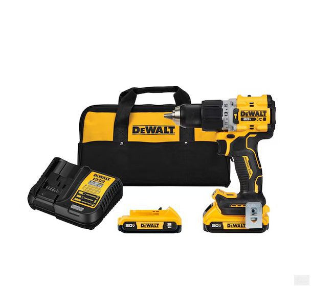 Dewalt 20V MAX* XR® Brushless Cordless 1/2 in. Hammer Drill/Driver Kit [DCD805D2]