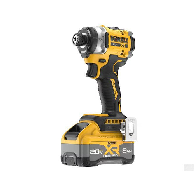 DEWALT 20V MAX* XR® Brushless Cordless 3-Speed High Torque 1/4 in. Impact Driver Kit with XR POWERPACK [DCF860WW1]