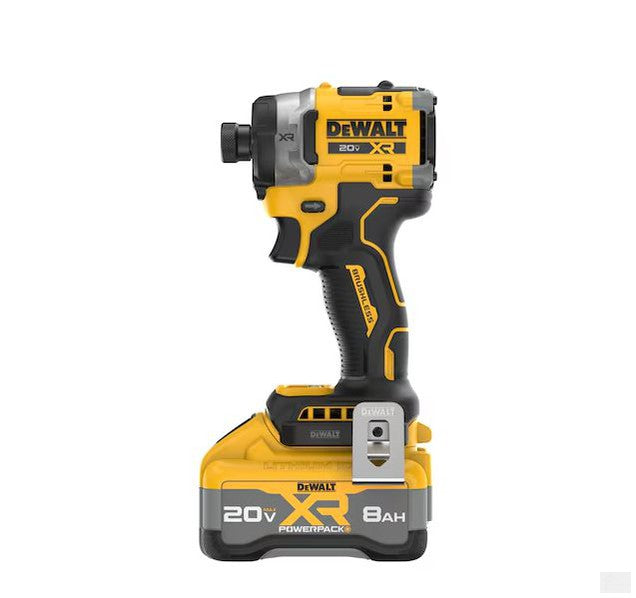 DEWALT 20V MAX* XR® Brushless Cordless 3-Speed High Torque 1/4 in. Impact Driver Kit with XR POWERPACK [DCF860WW1]